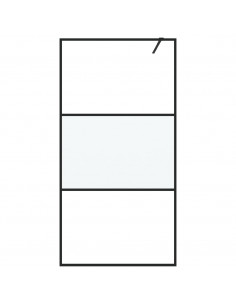 Parete Doccia Walk in 100x195 cm Vetro Semi Smerigliato ESG 2