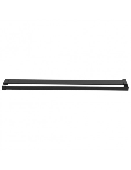 Parete Doccia Walk in Mensola Nera 80x195cm Vetro ESG Alluminio