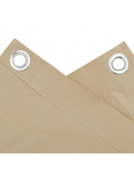 Paravento Balcone Beige 75x500 cm in Tessuto Oxford