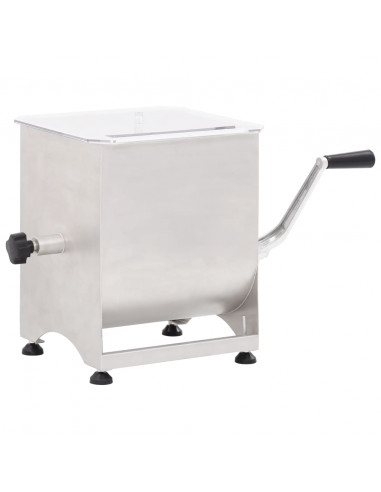 Impastatrice Carne Meccanica Argento in Acciaio Inox