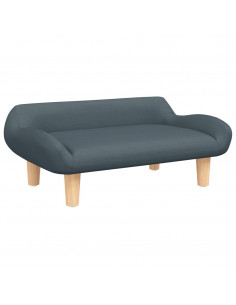 Lettino per Cani Grigio Scuro 70x40x24 cm in Tessuto 2