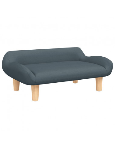 Lettino per Cani Grigio Scuro 70x40x24 cm in Tessuto