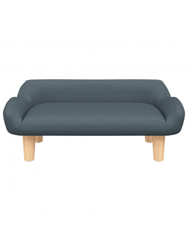 Lettino per Cani Grigio Scuro 70x40x24 cm in Tessuto