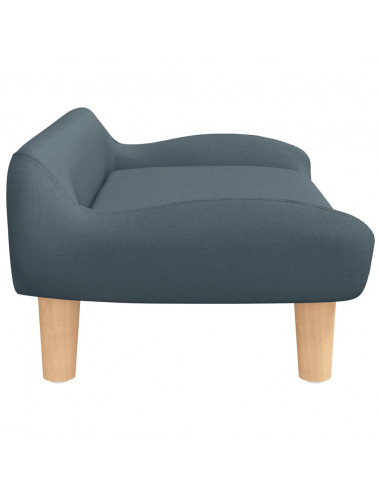 Lettino per Cani Grigio Scuro 70x40x24 cm in Tessuto