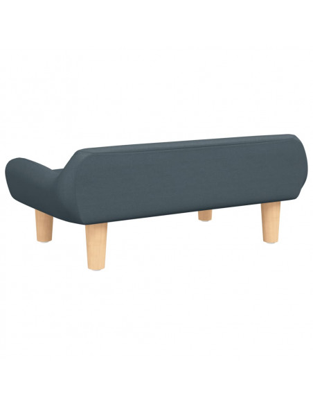 Lettino per Cani Grigio Scuro 70x40x24 cm in Tessuto