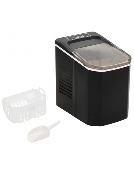 Macchina per il Ghiaccio Nera 1,4 L 15 kg / 24 h
