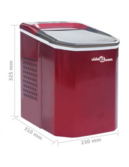 Macchina per il Ghiaccio Rossa 1,4 L 15 kg / 24 h