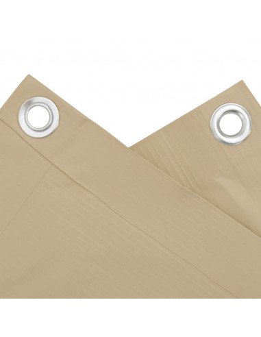 Paravento Balcone Beige 120x500 cm in Tessuto Oxford