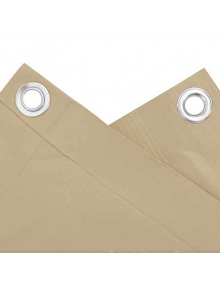 Paravento Balcone Beige 120x500 cm in Tessuto Oxford