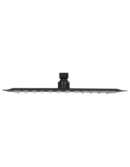 Testa Doccia a Pioggia Acciaio Inox 30x20 cm Rettangolare Nera