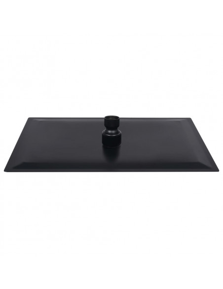 Testa Doccia a Pioggia Acciaio Inox 30x20 cm Rettangolare Nera