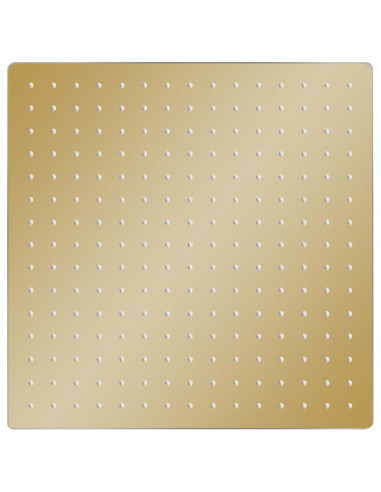 Testa Doccia a Pioggia in Acciaio Inox 40x40 cm Quadrata Oro