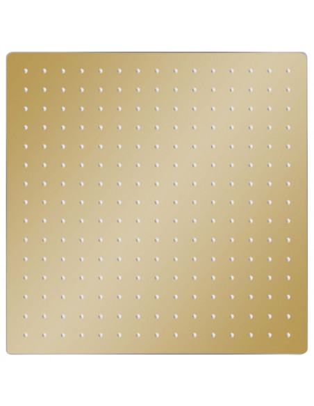 Testa Doccia a Pioggia in Acciaio Inox 40x40 cm Quadrata Oro