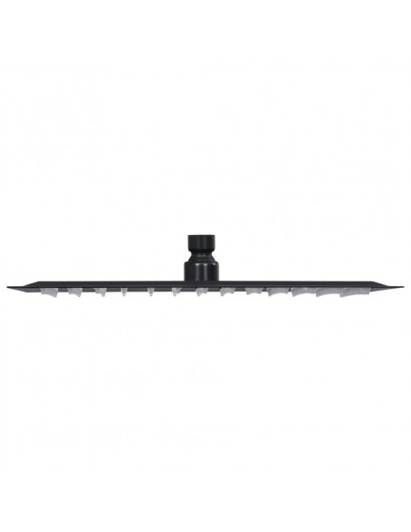 Testa Doccia a Pioggia in Acciaio Inox 25x25 cm Quadrata Nera