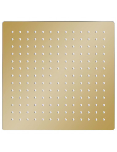 Testa Doccia a Pioggia in Acciaio Inox 25x25 cm Quadrata Oro