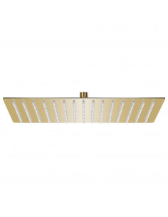 Testa Doccia a Pioggia Acciaio Inox 40x30 cm Rettangolare Oro 2
