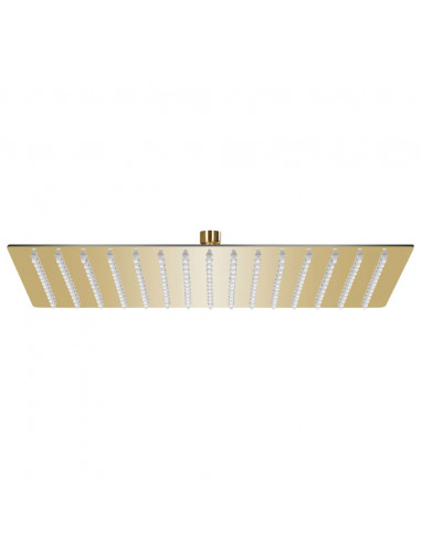 Testa Doccia a Pioggia Acciaio Inox 40x30 cm Rettangolare Oro