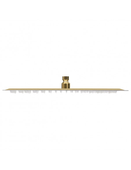 Testa Doccia a Pioggia Acciaio Inox 40x30 cm Rettangolare Oro