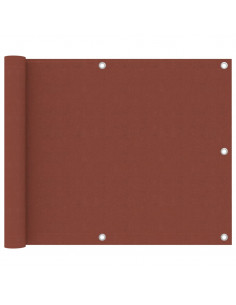 Paravento da Balcone Terracotta 75x500 cm Tessuto Oxford 2