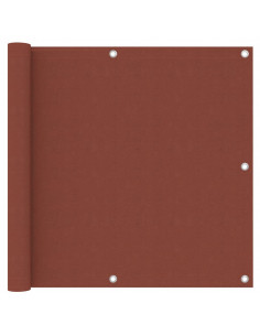 Paravento da Balcone Terracotta 90x300 cm Tessuto Oxford 2