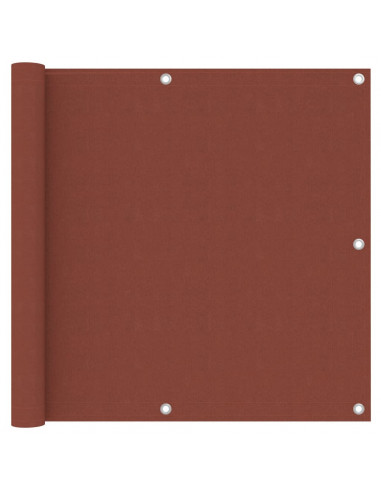 Paravento da Balcone Terracotta 90x300 cm Tessuto Oxford