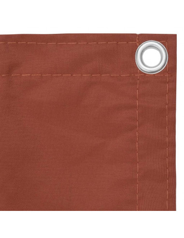 Paravento da Balcone Terracotta 90x300 cm Tessuto Oxford