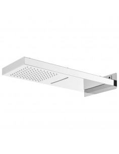 Soffione Doccia da Parete in Acciaio Inossidabile 201 Argento 2