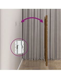 Testiera da Parete Miele 106x3x91,5cm in Legno Massello di Pino