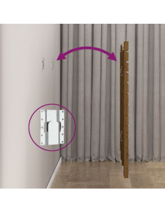 Testiera da Parete Miele 126x3x91,5cm in Legno Massello di Pino