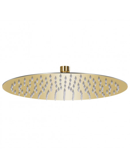 Testa Doccia a Pioggia in Acciaio Inox 30 cm Rotonda Oro