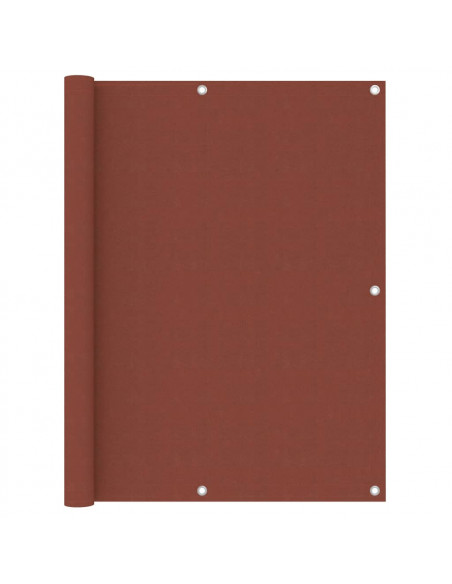 Paravento da Balcone Terracotta 120x500 cm Tessuto Oxford