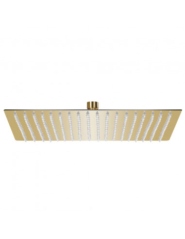 Testa Doccia a Pioggia in Acciaio Inox 50x50 cm Quadrata Oro