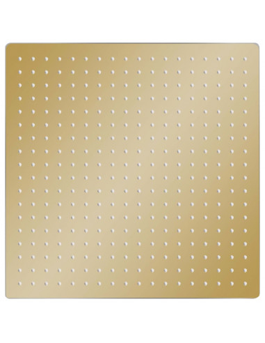 Testa Doccia a Pioggia in Acciaio Inox 50x50 cm Quadrata Oro