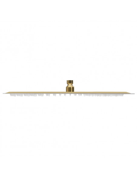 Testa Doccia a Pioggia in Acciaio Inox 50x50 cm Quadrata Oro