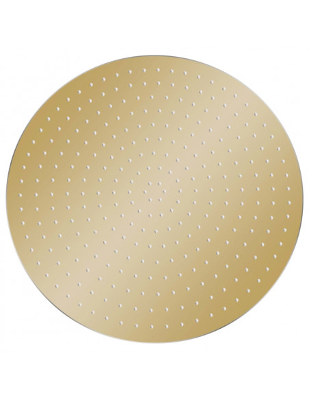 Testa Doccia a Pioggia in Acciaio Inox 40 cm Rotonda Oro