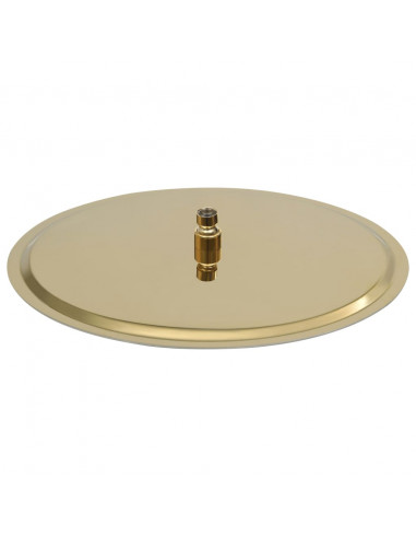 Testa Doccia a Pioggia in Acciaio Inox 40 cm Rotonda Oro