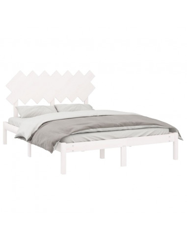 Giroletto Bianco 140x190 cm 4FT6 Double in Legno Massello