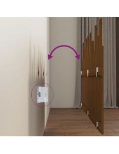 Testiera da Parete Miele 159,5x3x80cm in Legno Massello di Pino