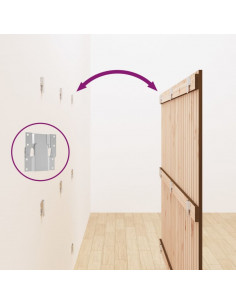 Testiera da Parete Miele 166x3x110 cm in Legno Massello di Pino