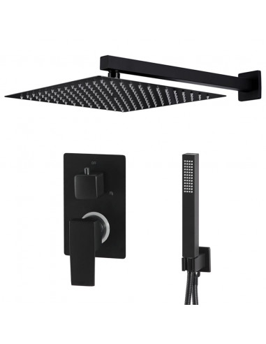 Sistema Doccia in Acciaio Inossidabile 201 Nero