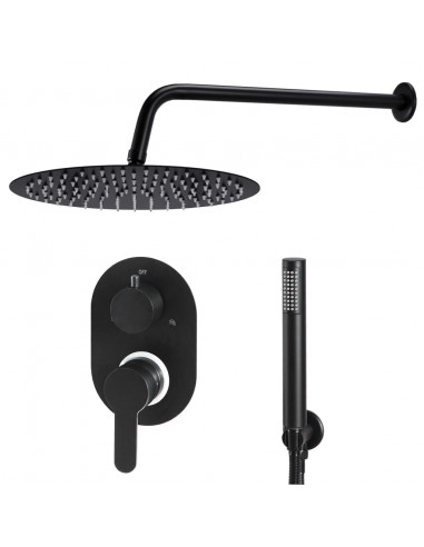 Sistema Doccia in Acciaio Inossidabile 201 Nero
