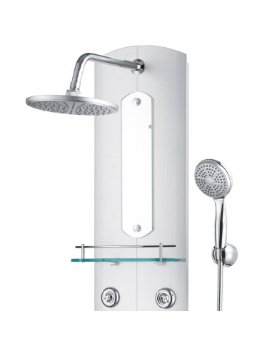 Pannello Doccia 25x43x110 cm Argento