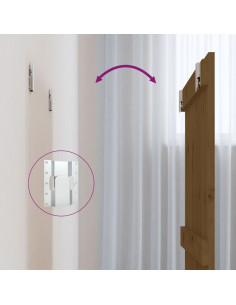 Testiera da Parete Miele 82,5x3x60 cm in Legno Massello di Pino