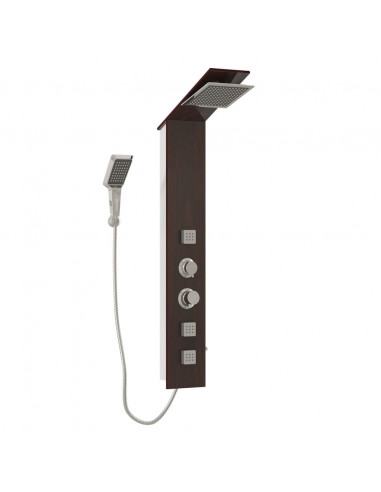 Pannello Doccia in Vetro Marrone