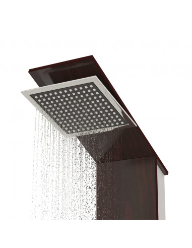 Pannello Doccia in Vetro Marrone