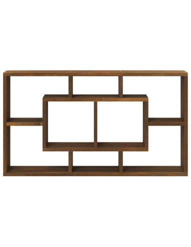 Scaffale a Muro 8 Scomparti Rovere Marrone