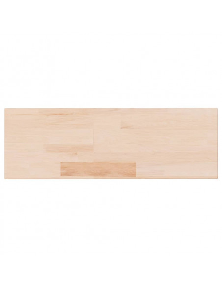 Ripiano60x20x4 cm Legno Massello di Rovere Non Trattato