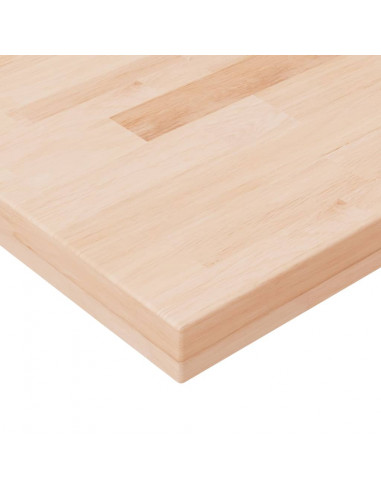 Ripiano60x20x4 cm Legno Massello di Rovere Non Trattato