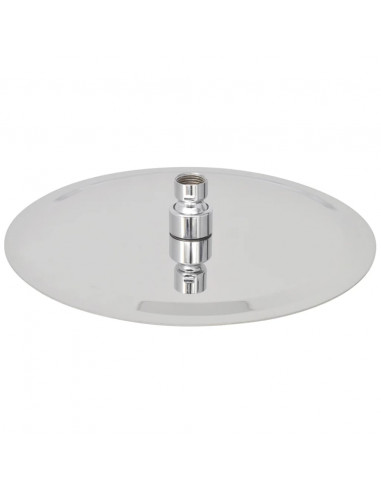 Testa Doccia a Pioggia in Acciaio Inossidabile 25 cm Rotonda