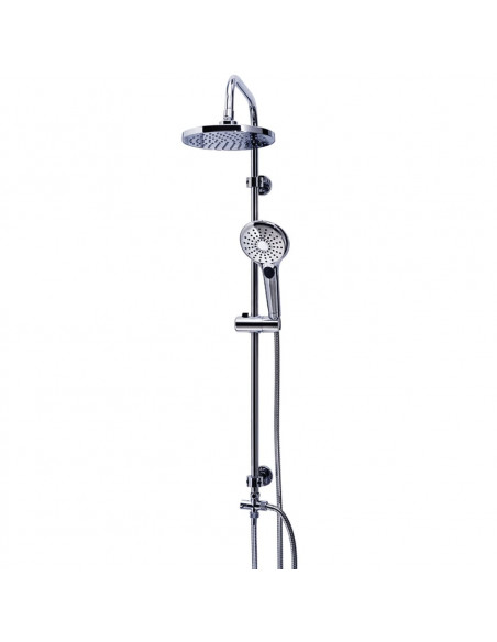 RIDDER Set Doccia a Pioggia con Soffione Massaggio Bahamas Cromo 91440